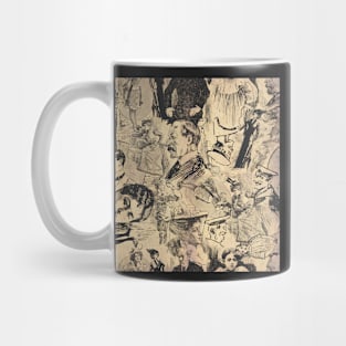 vintage collage Mug